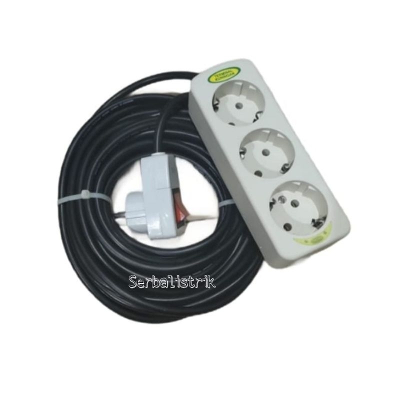 Stop kontak arde MATSUI SNI 1,2,3,4,5,6Lubang+Kabel 1,2,3,4,5,6,7,8,9,10Meter+Steker lampu+saklar ON/OFF SNI