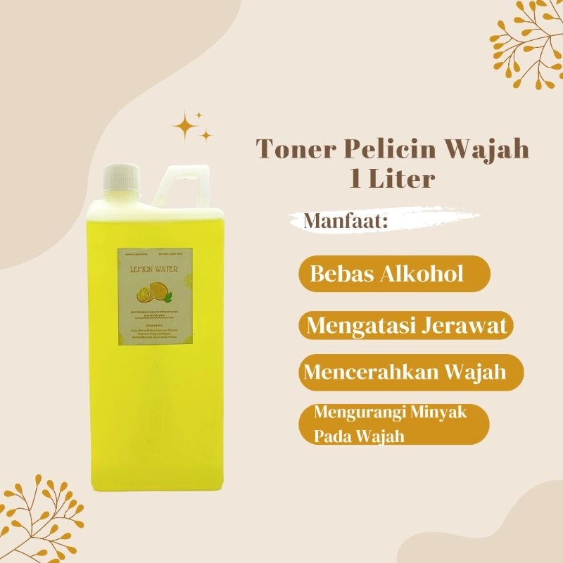 TONER PELICIN WAJAH 1 LITER (BPOM) XTRA LEMON &amp; VITAMIN E