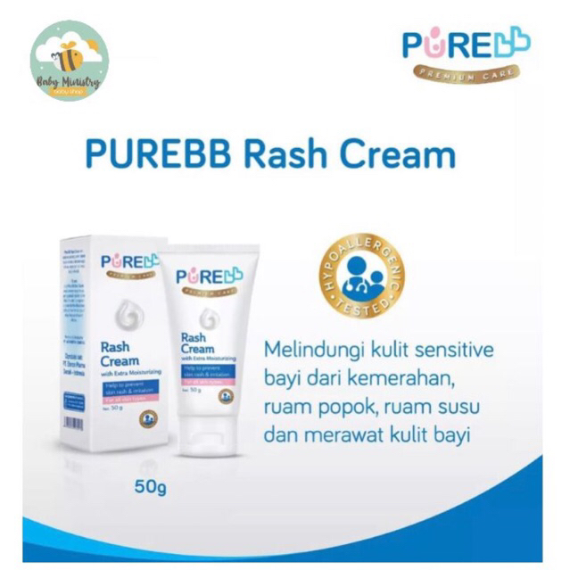 Pure Baby Rash Cream 50gr /CREAM BAYI/ CARE CREAM