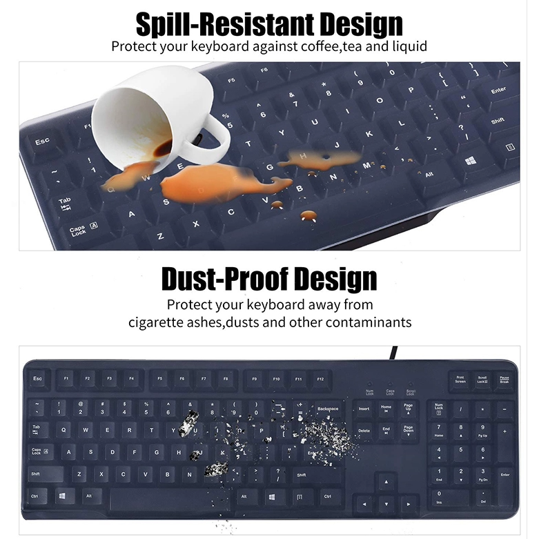 Pelindung Keyboard Laptop Protector 14 Inchi Silikon Waterproof AK008 - XOBOX
