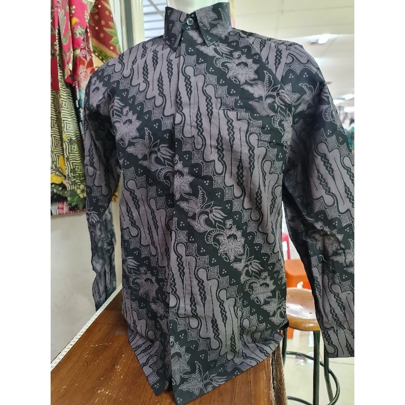 Baju Batik Pria Lengan Panjang Premium Lapis Furing Motif Lawasan Bahan Katun