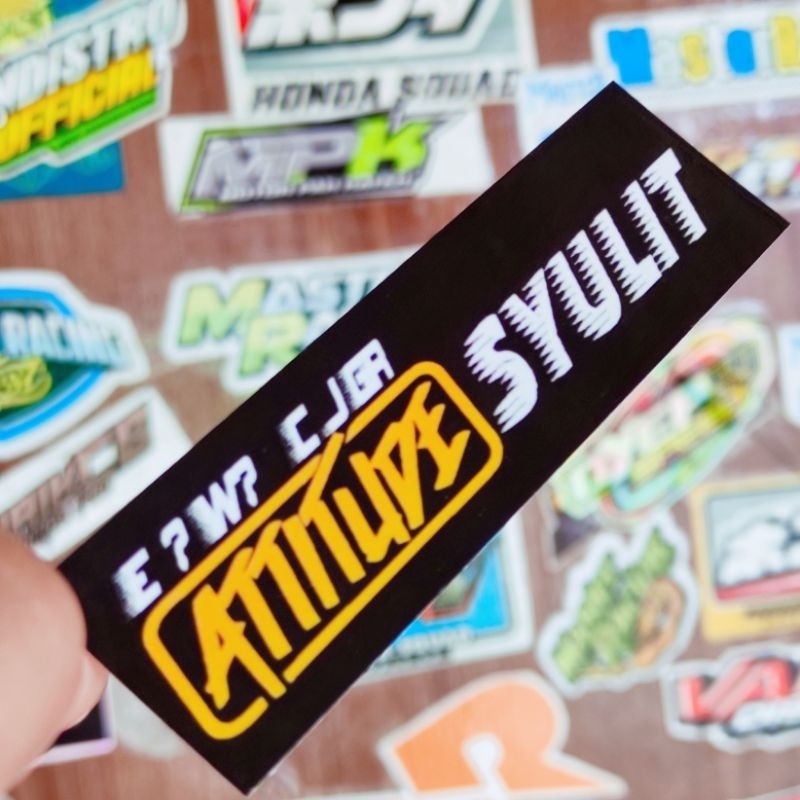 stiker Attitude syulit