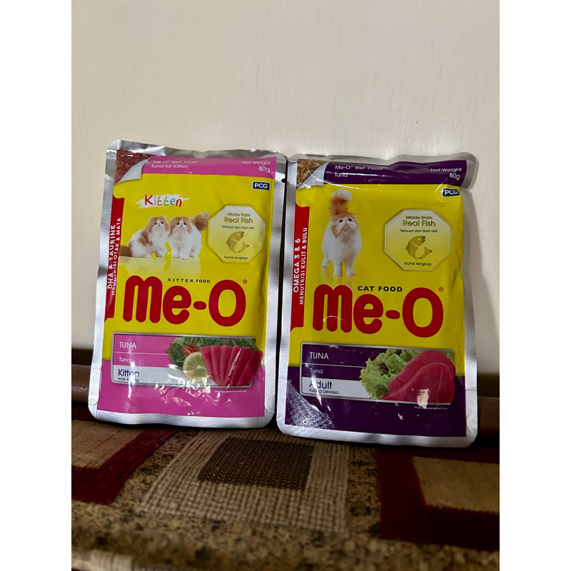 MEO POUCH 80Gr Cat Food Kitten Dan Adult Makanan Basah Kucing All Varian