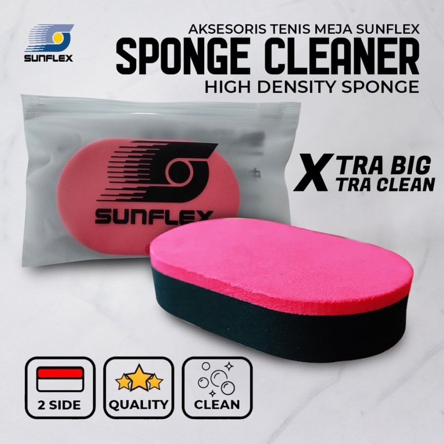 Sponge Pembersih Karet Bet Pingpong Tenis Meja SUNFLEX