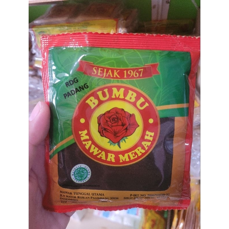 Bumbu Rendang Hitam Cap Mawar Merah