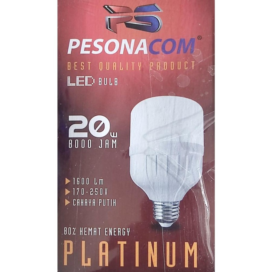 Bohlam Bola Lampu Led 20W 20 Watt Pesona Super Terang Led Kapsul