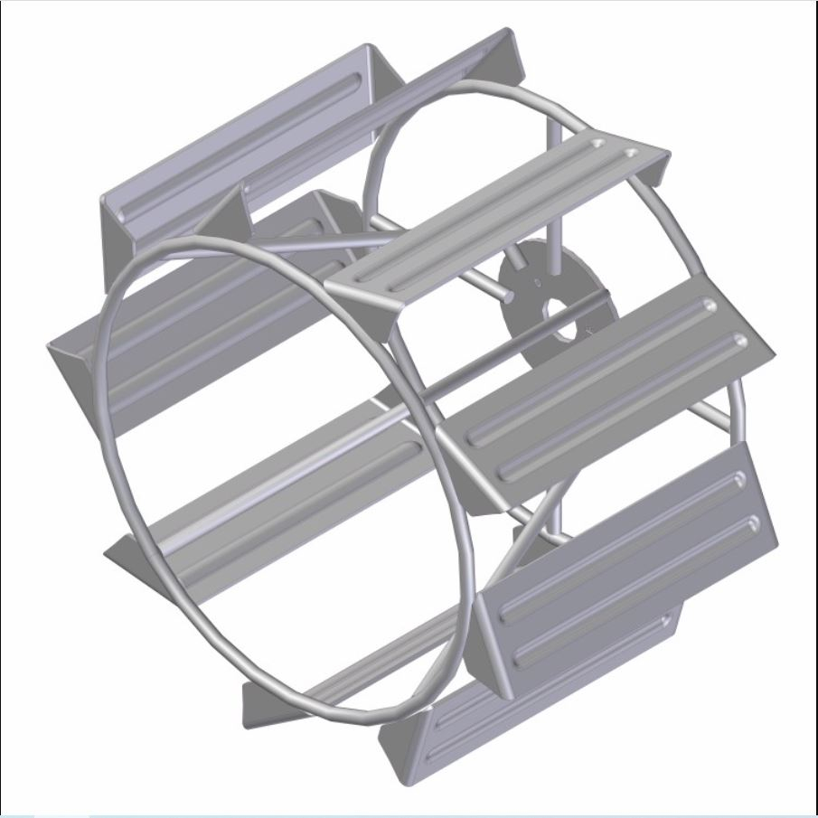 Roda Besi Apung Traktor Quick Capung Rawa - Cage Wheel Sub Assy