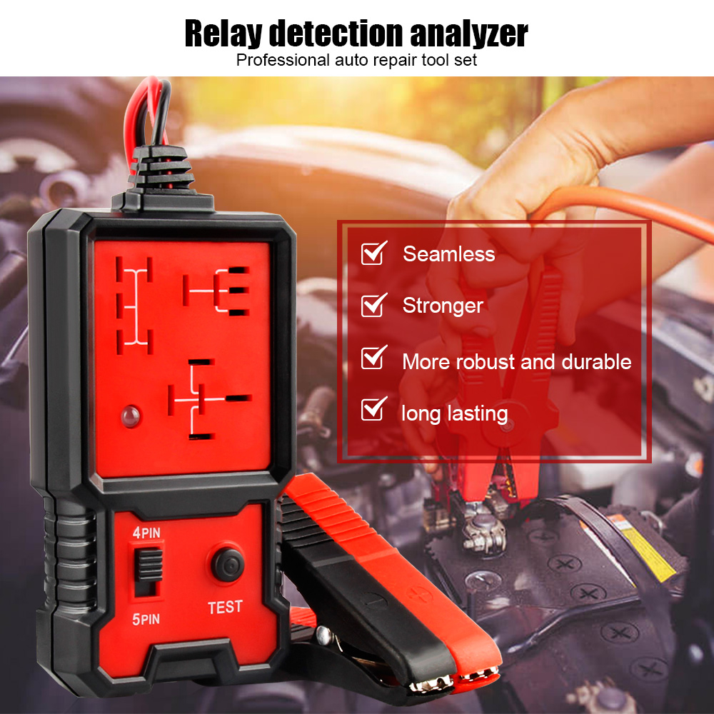 HB Alat Tester Relay Automotive Circuit Tester - CNBJ-707 - Red