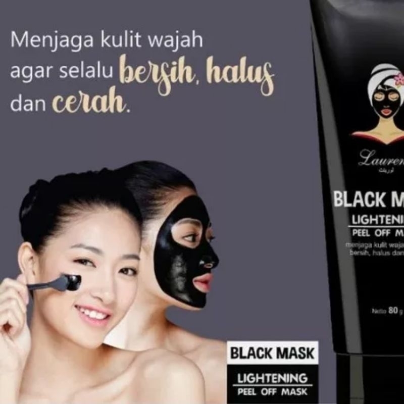 LAURENT BLACK MASK LIGHTENING PEEL OFF MASK 80GR