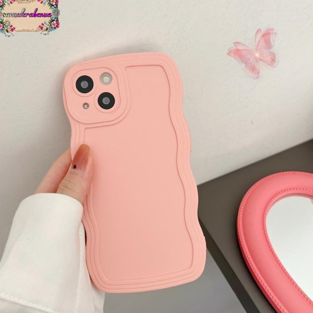 CASE SOFTCASE SILIKON GELOMBANG WAVY PROCAMERA MACARON INFINIX HOT 30I SB5399