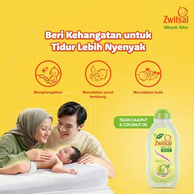 Zwitsal minyak telon bayo natural japachut hangat dan nyaman