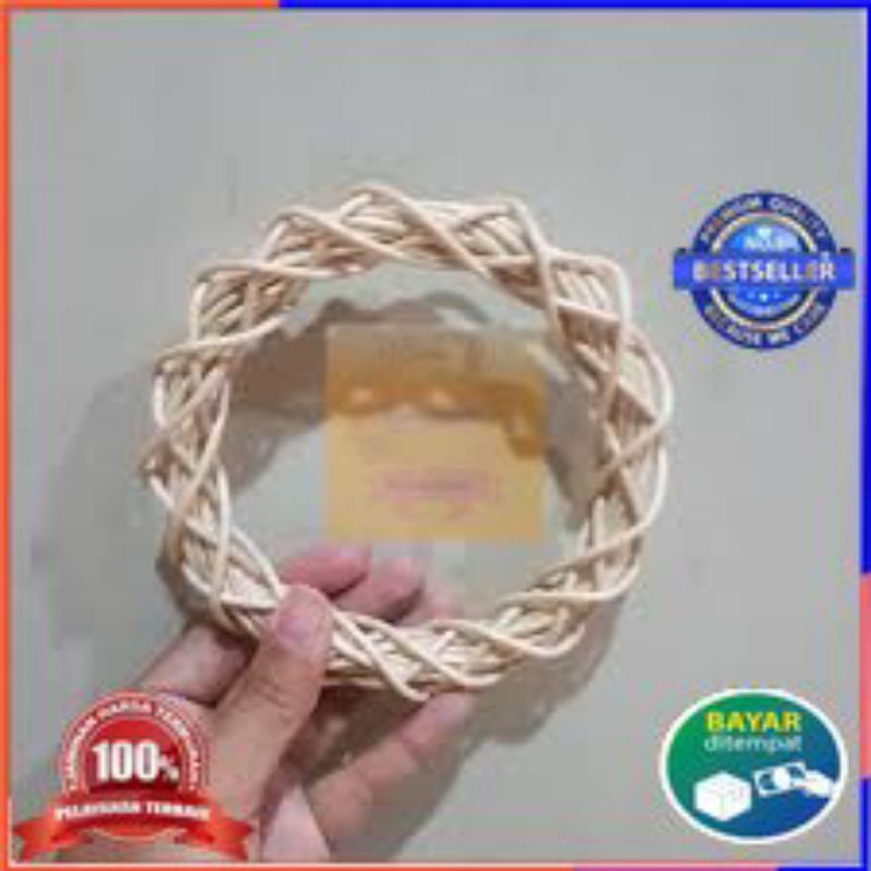 Ring rotan bulat model silang - ring rotan dekorasi - ring rotan backdrop