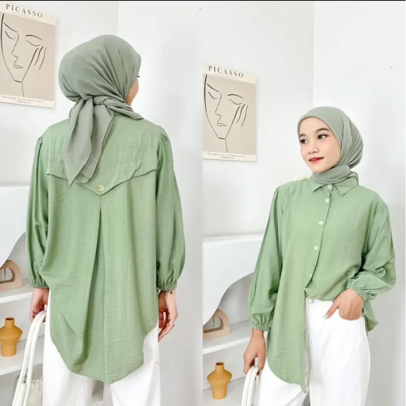 LAURA Blouse Pollo Linen Premium