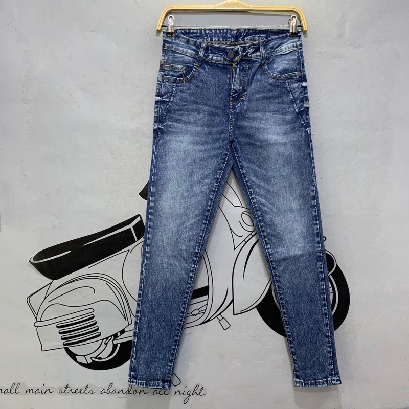[BISA COD] CELANA JEANS WANITA DENIM IMPORT PREMIUM JEANS BAHAN MELAR STRETCH TIDAK KAKU