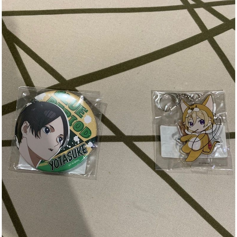 Blue Period Official Merchandise Badge Acrylic Charm Keyholder Ayukawa Ryuji Yotasuke Takahashi
