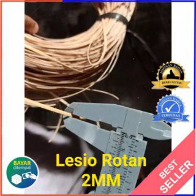 TALI ROTAN - IKAT IRATAN ROTAN - TALI ROTAN LESIO KULIT BENTUK PIPIH 500gram