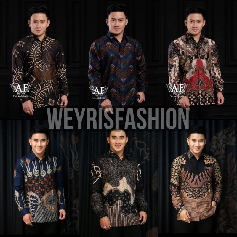 Batik Pria Lengan Panjang Kemeja Batik Pria Lengan Panjang Terbaru Batik Weyrisfashion Baju Batik Pria Lengan Panjang Modern Atasan kemeja Batik Premium