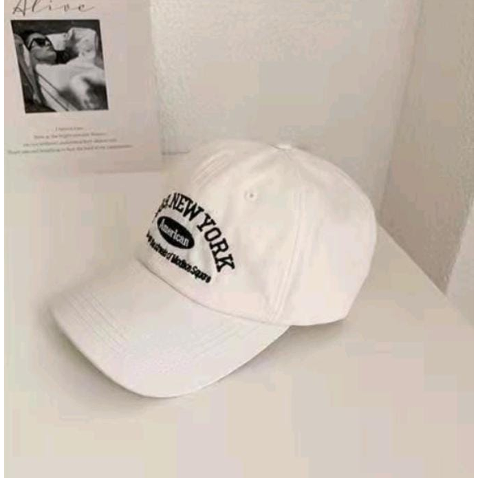 Topi Pria Wanita Unisex Hat Soft Material Bordir 1989 New York Cap Baseball Impor Premium Korea Style Terbaru cakop anti karat