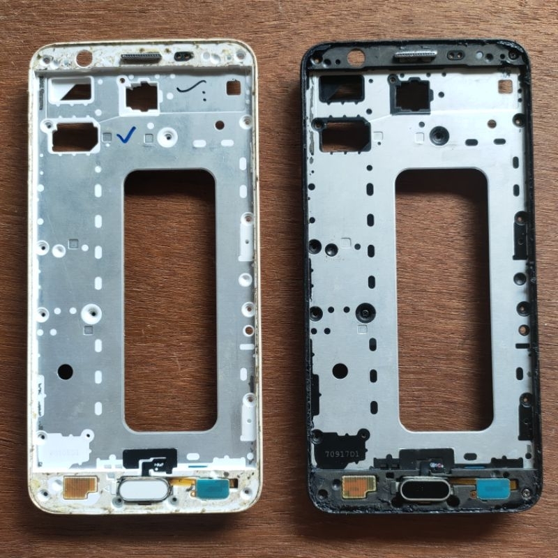 Frame dudukan lcd + fleksibel tombol home Samsung J7 Prime original copotan
