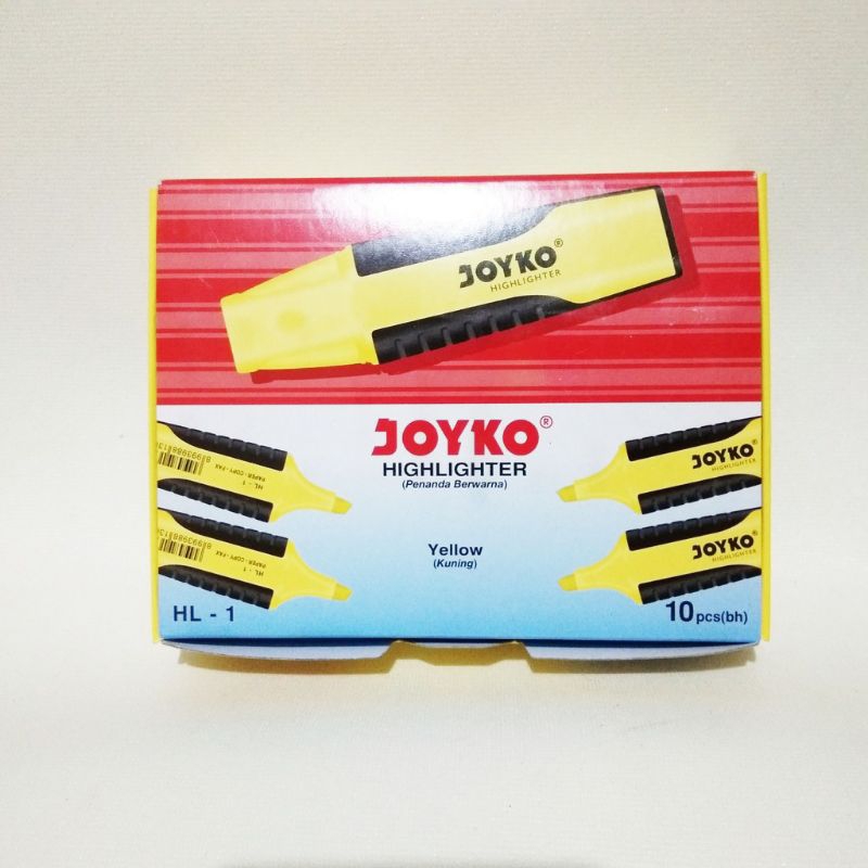

HIGHLIGHTER JOYKO HL1~HL-5 PER PAK (10PCS)