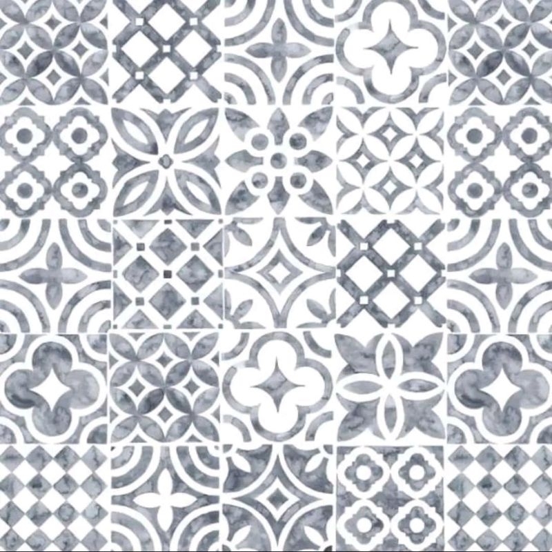 wallpaper sticker dinding murah motif tegel klasik