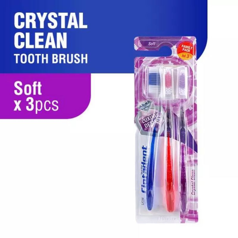 CIPTADENT SIKAT GIGI CRYSTAL SOFT 1PACK ISI:3PCS