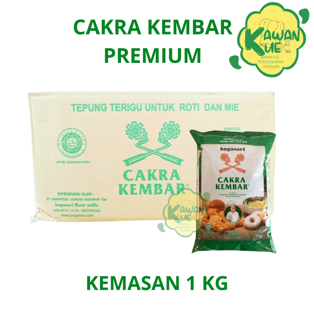 

TEPUNG CAKRA KEMBAR PREMIUM Kemasan 1 kg