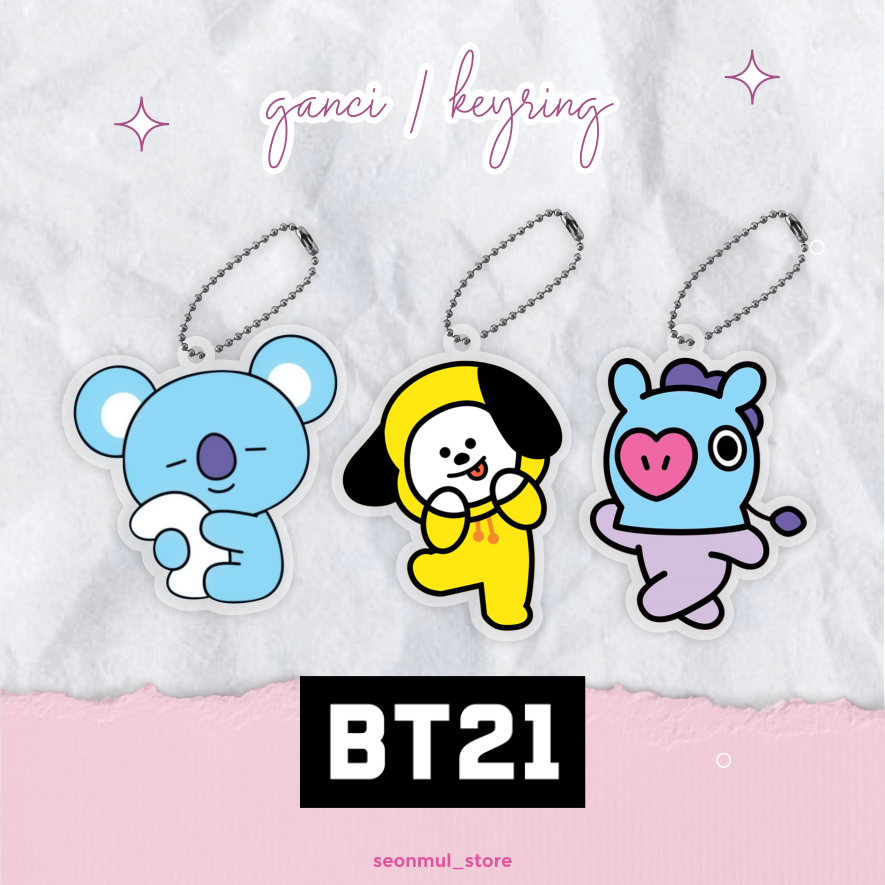 [READY STOCK] GANCI / KEYRING / KEYCHAIN BT21 / GANTUNGAN KUNCI BTS