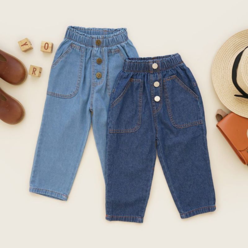 SEKHA - WAIST JEANS | CELANA JEANS ANAK | CELANA ANAK PEREMPUAN | JEANS ANAK | CELANA DENIM ANAK PER