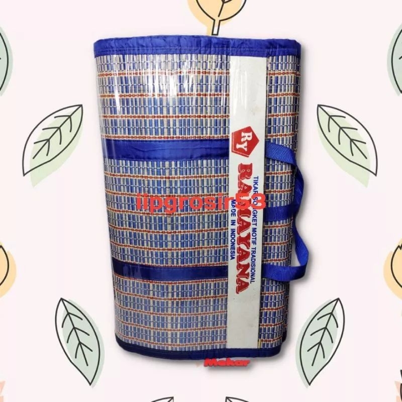 tikar lipat samak mendong lipat 4 ukuran 2x3