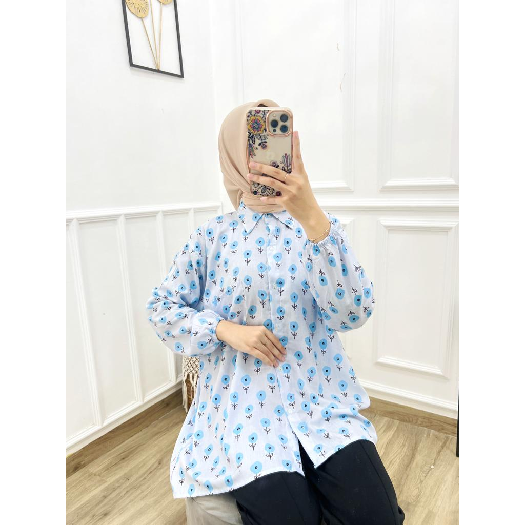 KIRANAOFFICIAL - (COD) KEMEJA OVERSIZE JUMBO LD 130 CM / ATASAN WANITA JUMBO