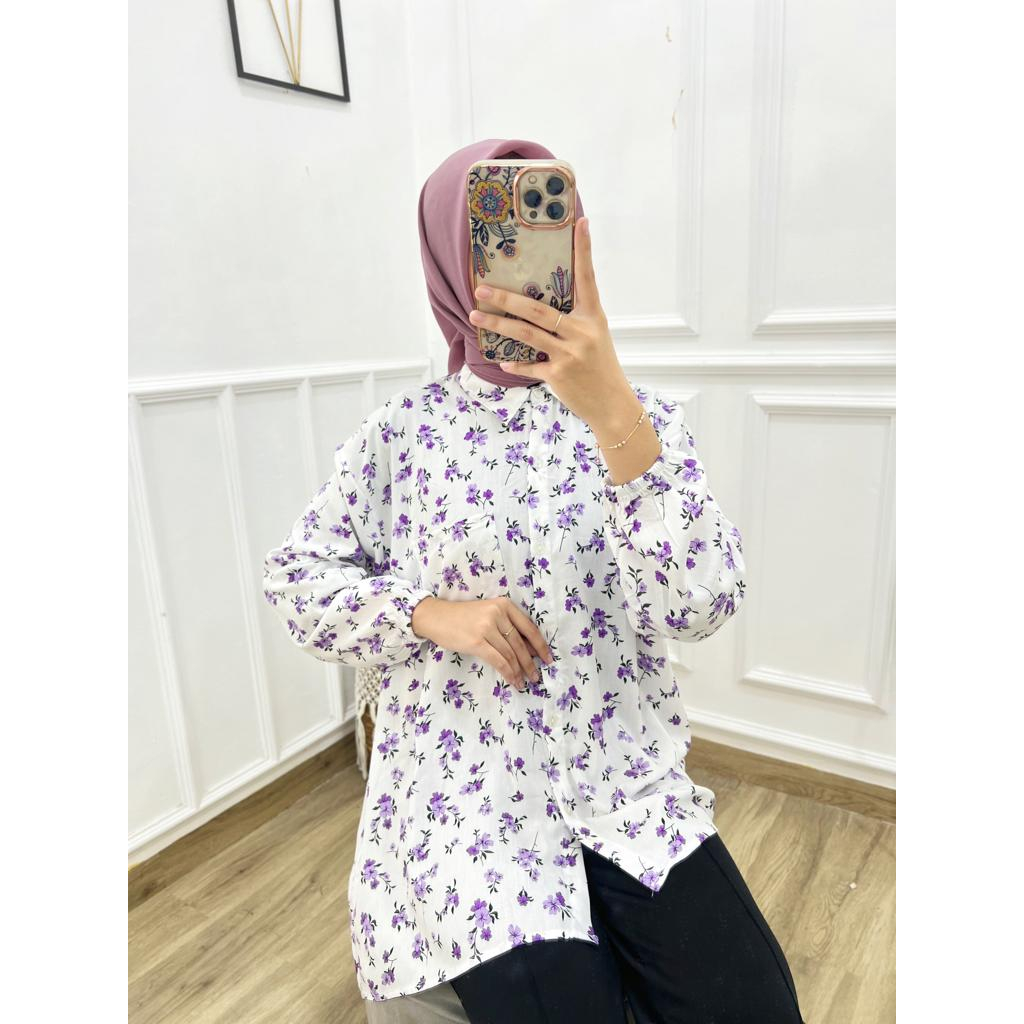 KIRANAOFFICIAL - (COD) KEMEJA OVERSIZE JUMBO LD 130 CM / ATASAN WANITA JUMBO