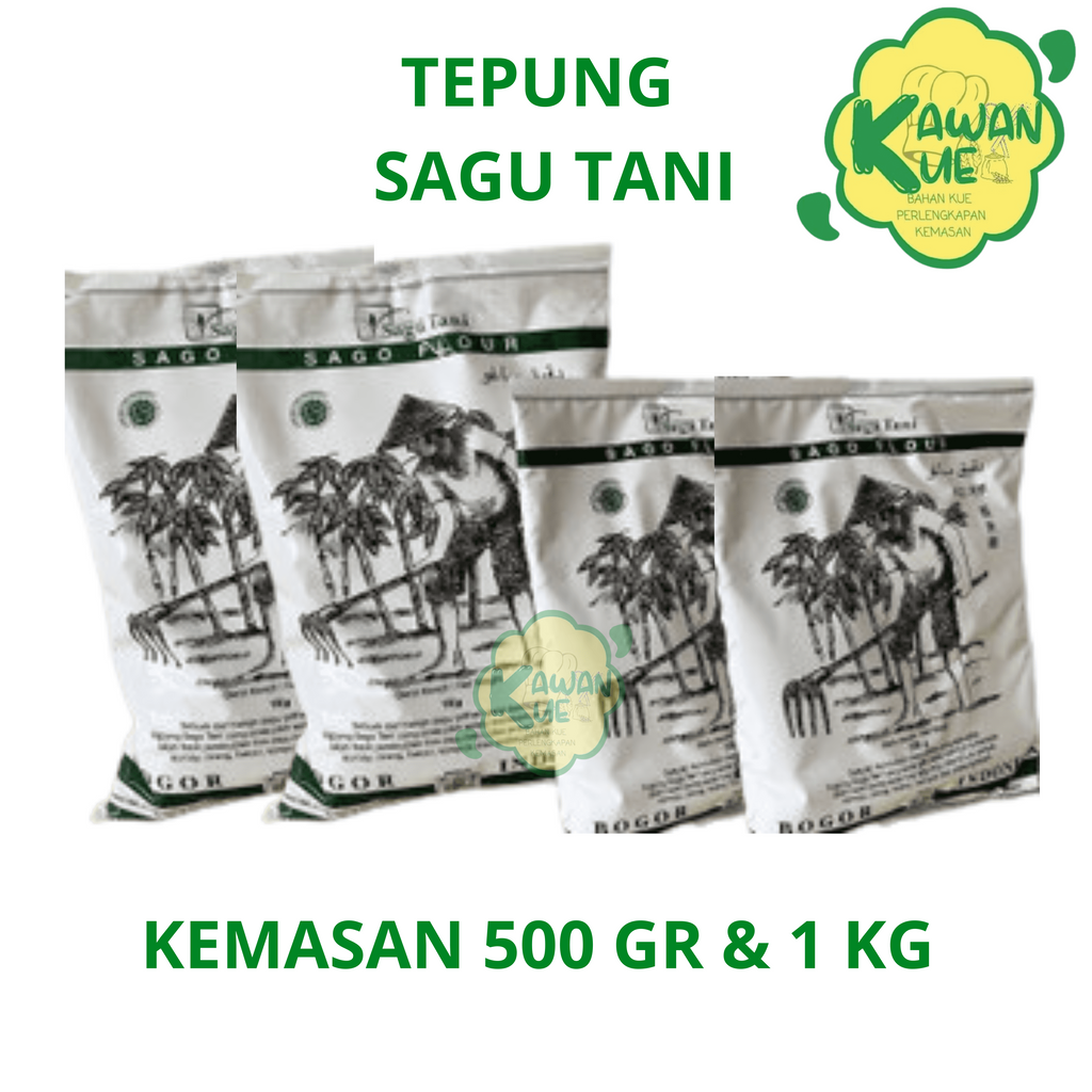 

Tepung Sagu Tani Kemasan 500 gr dan 1 kg