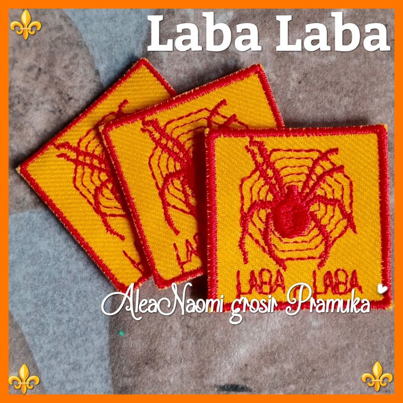 Tanda regu pramuka putra bordir tanda regu hewan laba-laba bordir tanda regu laba laba tanda regu bordir bed logo bordir