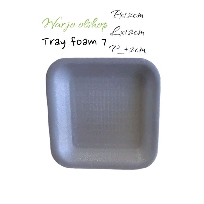 styrofoam uk 07 ,foam tray makanan..uk 7 1bal isi 250 cocok untuk buah buahan ,ikan asin , dan untuk