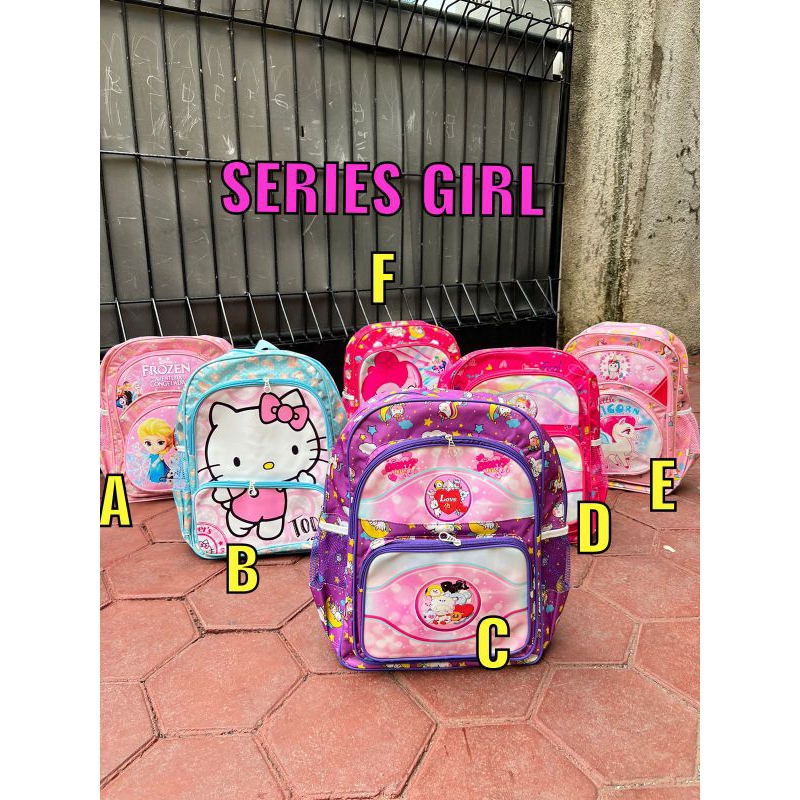 [BESAR MUAT BUKU PAKET] TAS SEKOLAH PREMIUM ANAK PEREMPUAN SD PRADA DIAMOND SCHOOL BAG / TAS Ransel Anak Sekolah SD CEWEK perempuan Ukuran Besar muat buku PAKET LKS dan Luas IMPORT