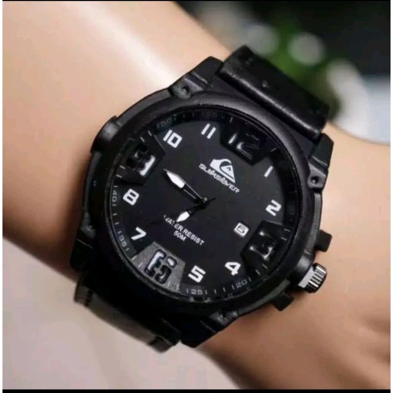 JAM TANGAN PRIA SPORTY Quicksilver TALI KULIT