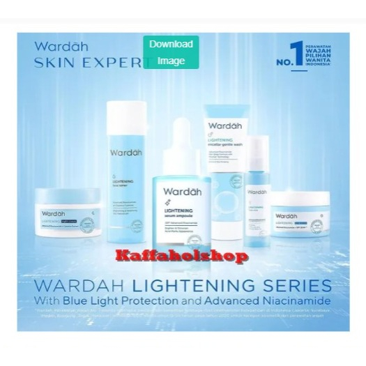 Wardah 1 paket lengkap glowing cerah 6 produk