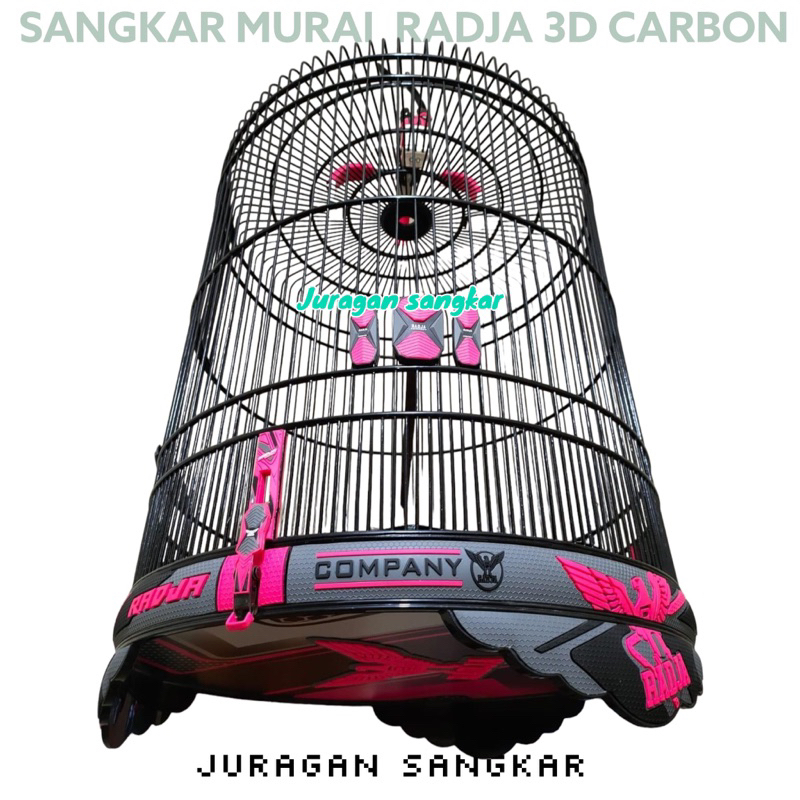 SANGKAR KANDANG MURAI RADJA 3D CARBON