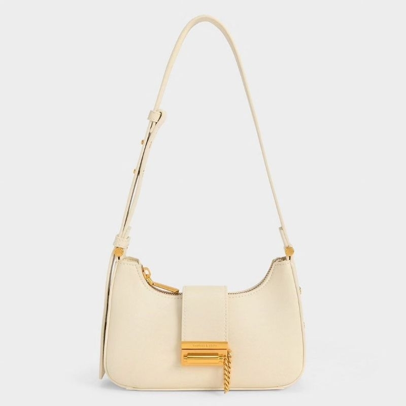 12.12 SALE | CK Metallic Accent Belted Bag