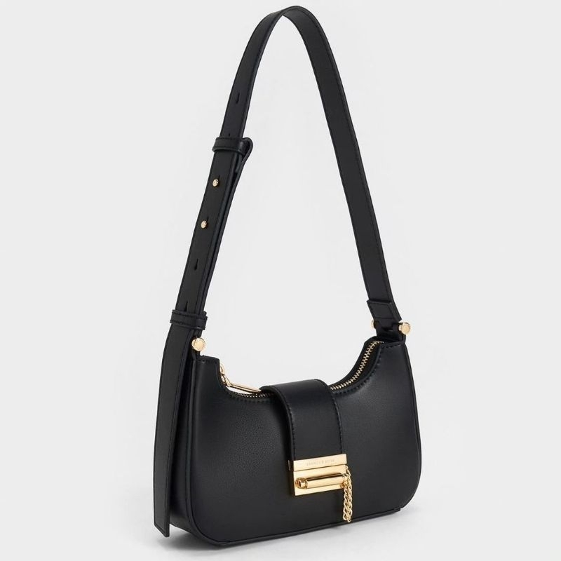 12.12 SALE | CK Metallic Accent Belted Bag