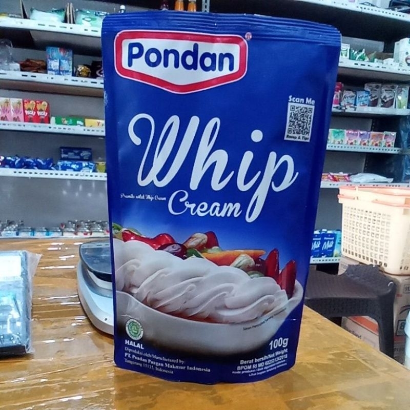 

pondan whip cream 100gr