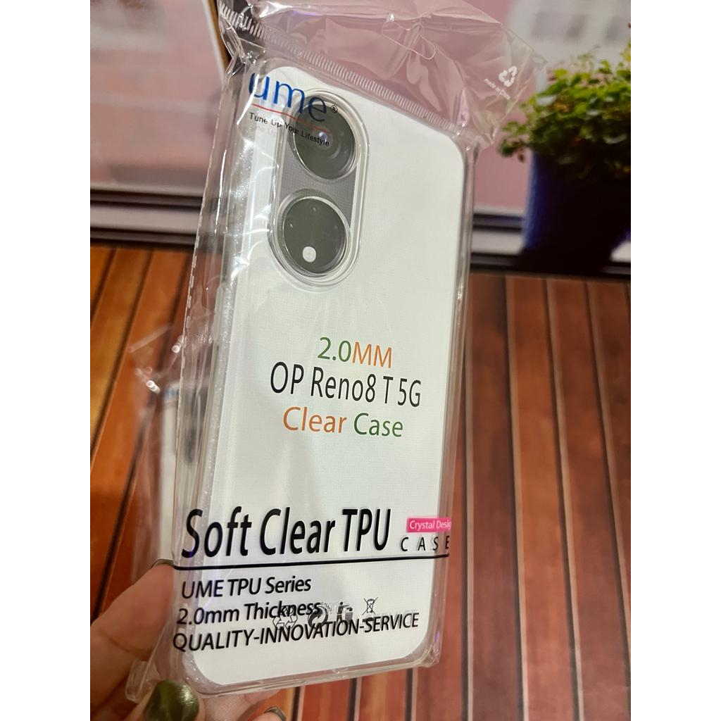 CASE CLEAR OPPO RENO 8T 5G SOFTCASE TRANSPARAN PELINDUNG CAMERA BENING