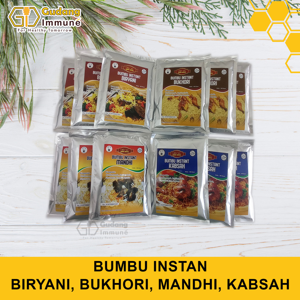 

Bumbu Instan Nasi Biryani Nasi Mandhi Nasi Bukhori Nasi Kabsah Bumbu Instan