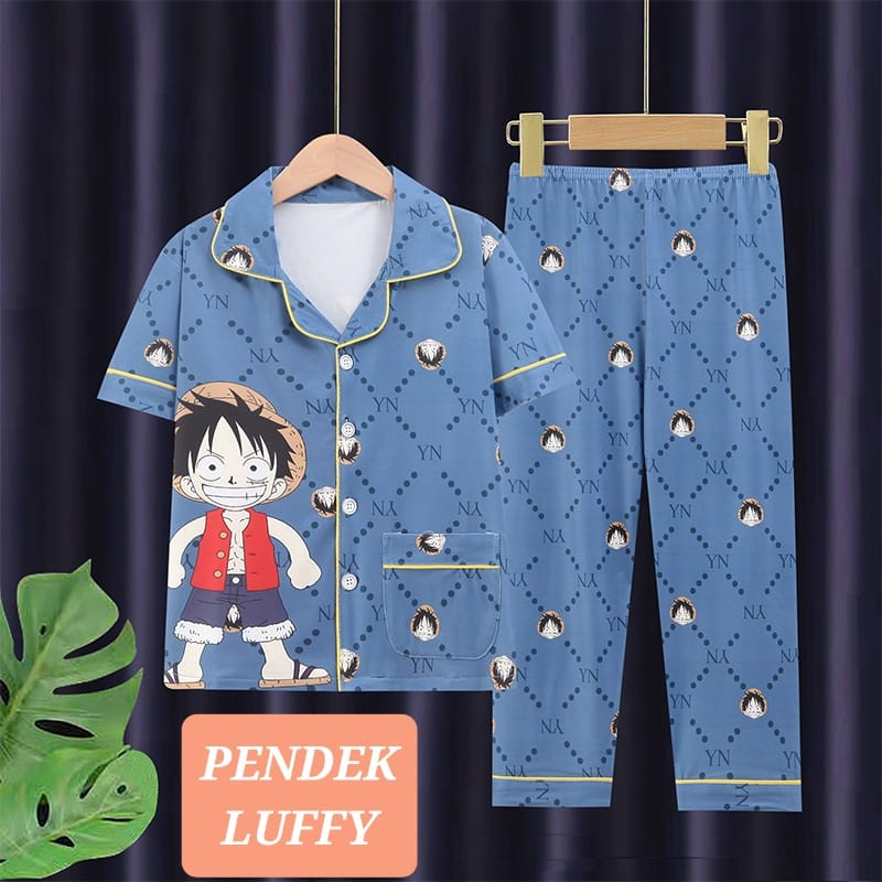 BAJUKIDDIE PIYAMA ANAK LENGAN PANJANG PENDEK BAJU TIDUR IMPORT LUCU ADEM NYAMAN FASHION