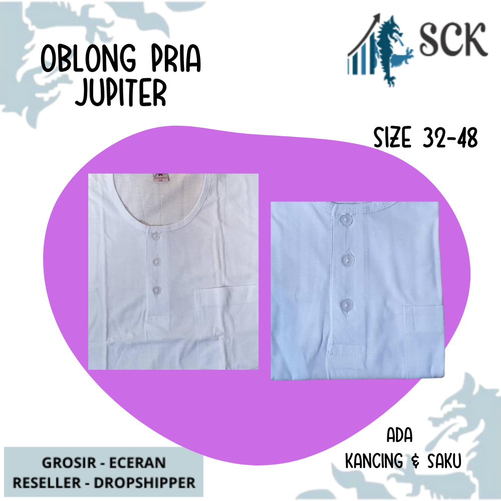 [ISI 1] Kaos Oblong JUPITER KANCING 32-42 Pria Katun / Kaos Blong JUPITER KANCING Katun Original  / Kaos Polos JUPITER - sckmenwear GROSIR