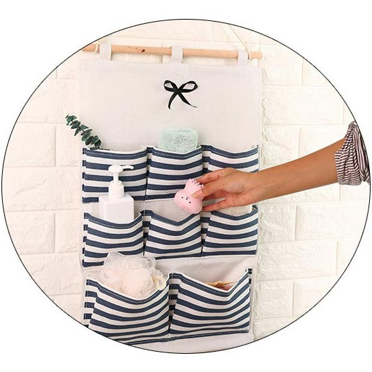 Serbagrosirmurah PG8 Salur Pouch gantung SALUR 8 sekat bahan tebal serbaguna organizer wall