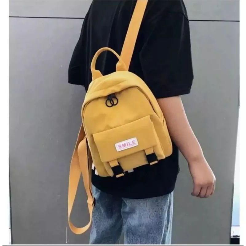 SMILE - Tas ransel mini wanita stylish