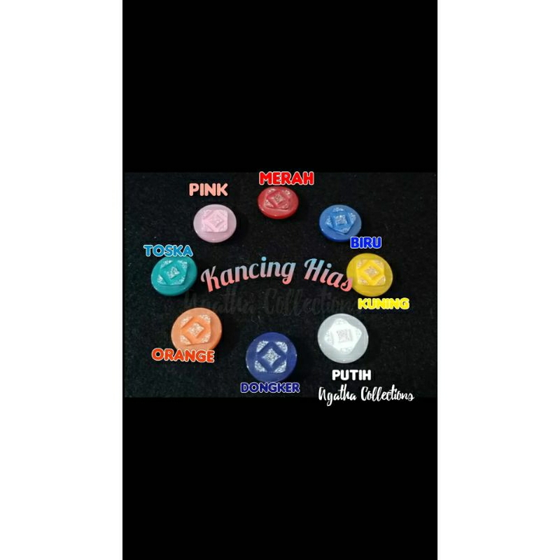 KANCING HIAS KANCING GAMIS KANCING GAUN PER GROS (144BIJI)