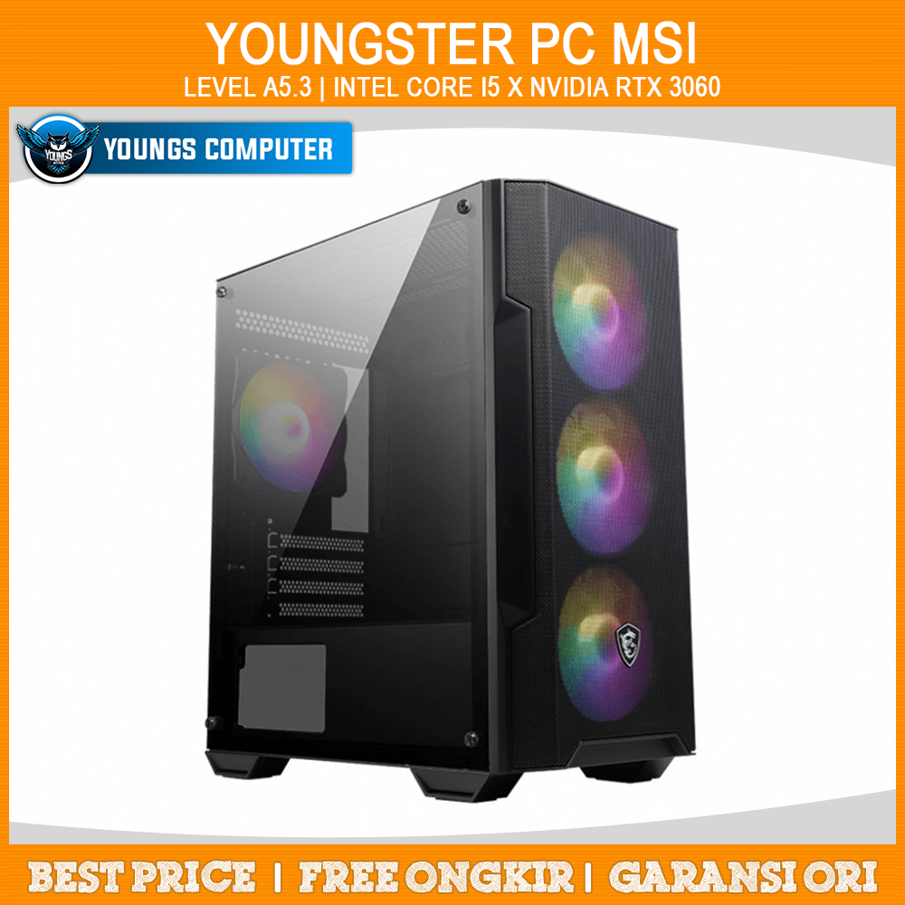 YOUNGSTER PC MSI | Level 5.3 | Intel Core i5 x Nvidia RTX 3060